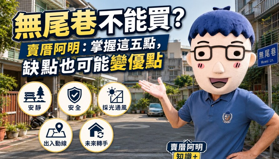 無尾巷不能買？賣厝阿明：掌握這四點買到賺到