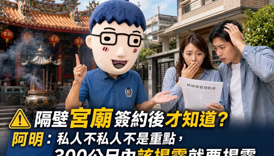 隔壁宮廟簽約後才知道？阿明：私人不私人不是重點，300公尺內該揭露就要揭露