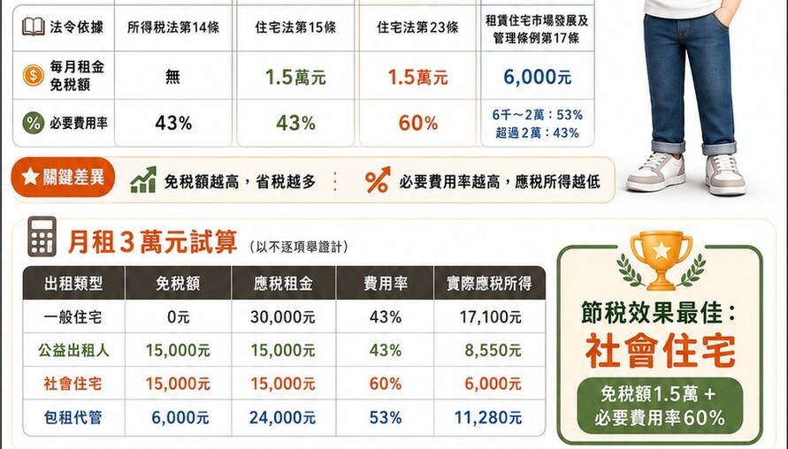 當房東也能聰明節稅！4種出租身分比一比，每月最高1.5萬免稅額