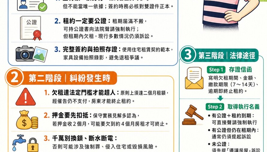 房東遇到「租霸」怎麼辦？三階段自保懶人包，合法趕人、拿回房子一次看懂！