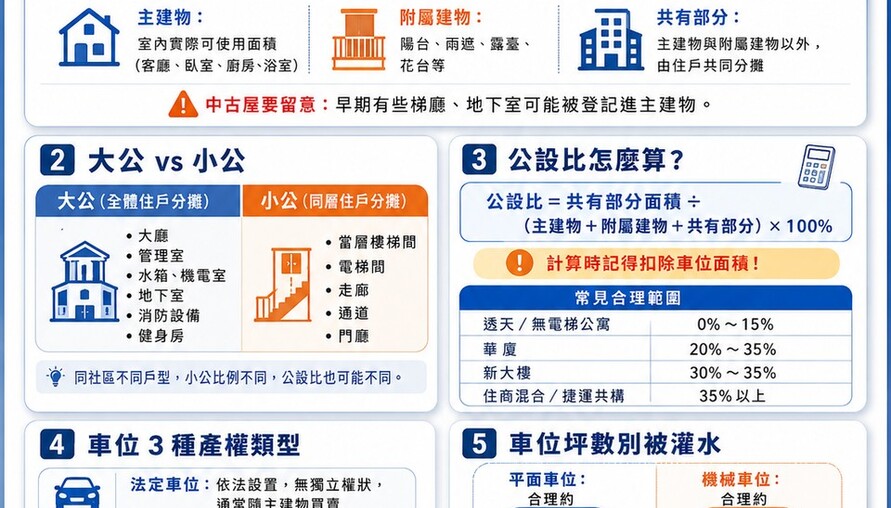 買房必看！主建物、大公、小公、車位一次搞懂