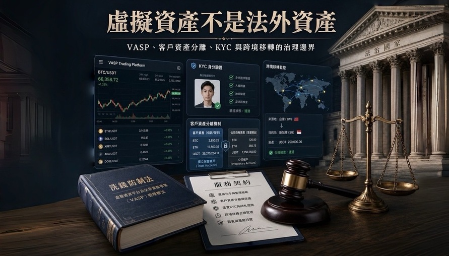 【 虛擬資產不是法外資產 】洗錢防制、平台監理、交易證據、稅務責任與家庭資產秩序