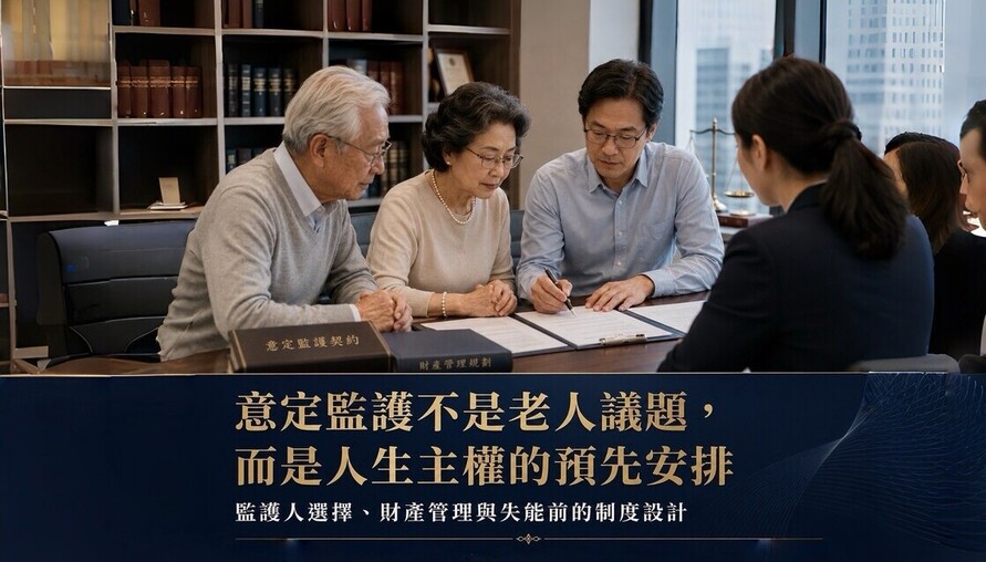 【 意定監護不是老人議題而是人生主權的預先安排 】當未來的自己無法決定，今天的自己能否先建立權力邊界