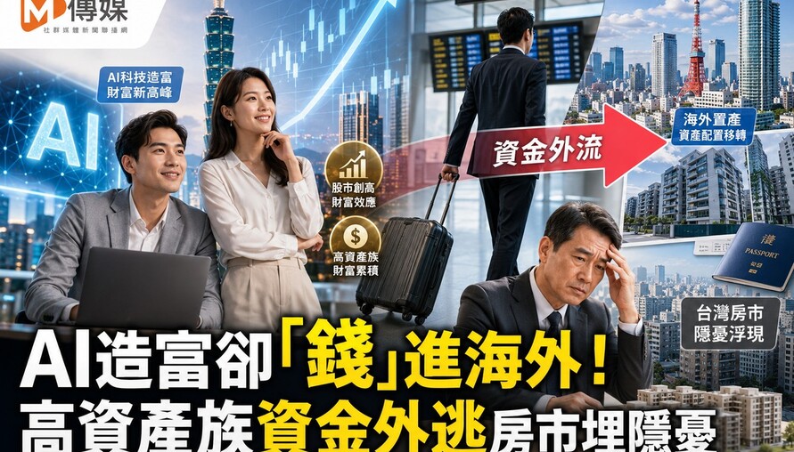 AI造富卻「錢」進海外！高資產族資金外逃房市埋隱憂