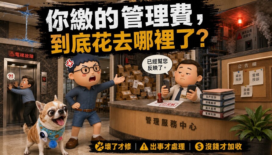 你繳的管理費，到底花去哪裡了？