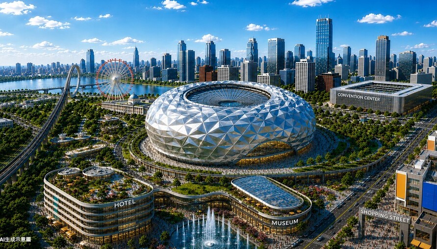 新北大巨蛋落腳樹林機五！規劃5萬席、BOT開發　市府目標2032年啟動興建