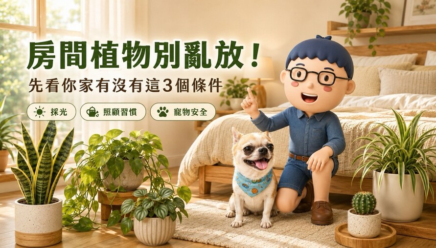 房間植物別亂放！先看你家有沒有這3個條件