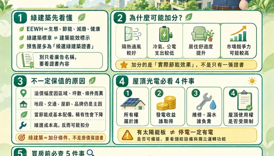 綠建築、太陽光電一定讓房子更保值？節能是加分　產權不清恐成社區未爆彈