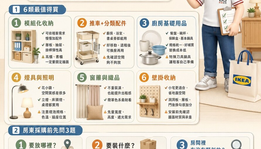 房東看過來！IKEA哪些家具真的值得買？小編實戰建議：耐用、好維護、租客買單才是關鍵！