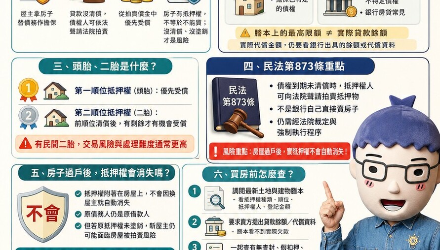 設定抵押權是什麼？民法第873條有什麼風險？買房前必懂的產權懶人包