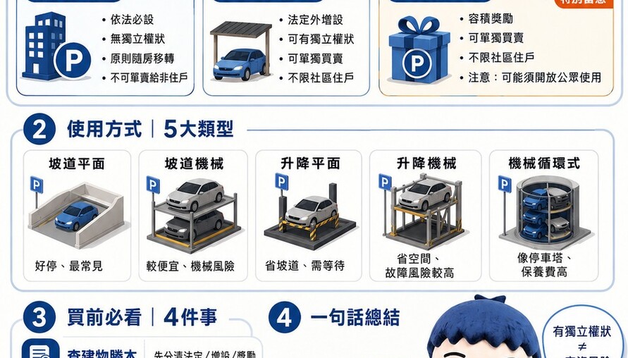 買房是人生大事，停車位更是馬虎不得。一個不小心，可能花了錢卻買到「不屬於自己」的車位！