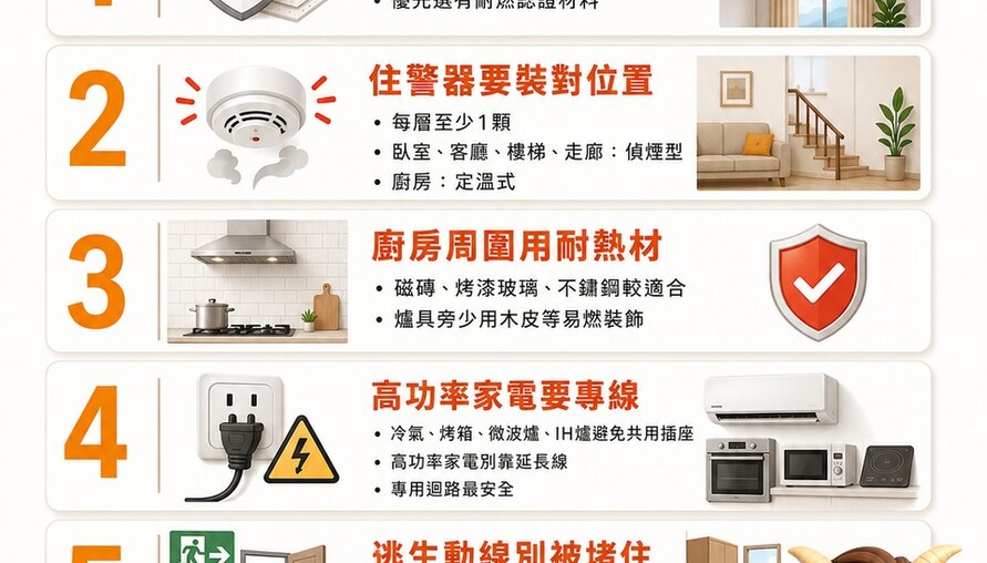 裝潢最美卻最危險的5個細節！住警器裝錯位置等於白裝 小編：安全比風格更重要