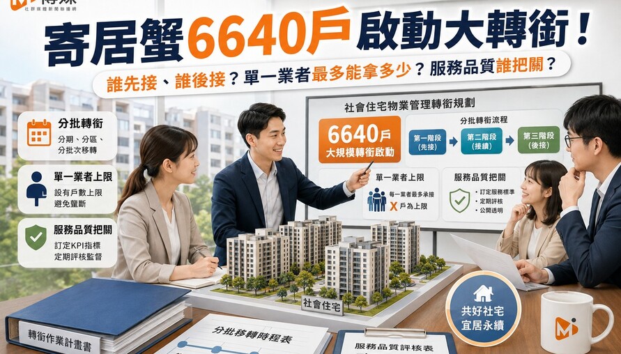 寄居蟹6640戶啟動大轉銜！誰先接、誰後接？單一業者最多能拿多少？服務品質誰把關？