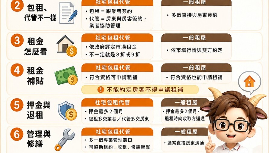 房客注意 租社宅跟一般租屋差在哪？6大重點一次看懂