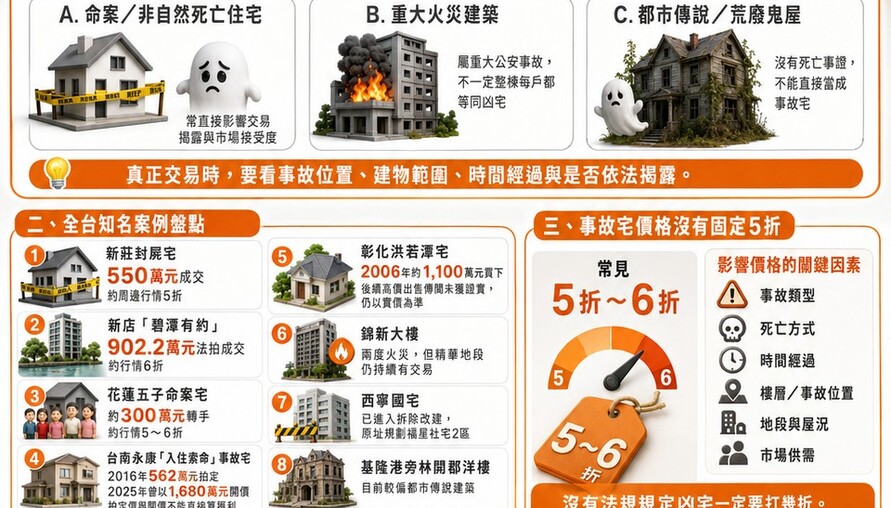 全台知名事故宅盤點》命案宅5折成交也有人買　都市傳說、重大火災是「凶宅」!?