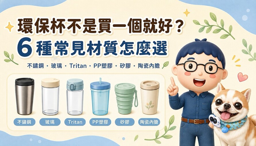 環保杯不是買一個就好？6種常見材質怎麼選