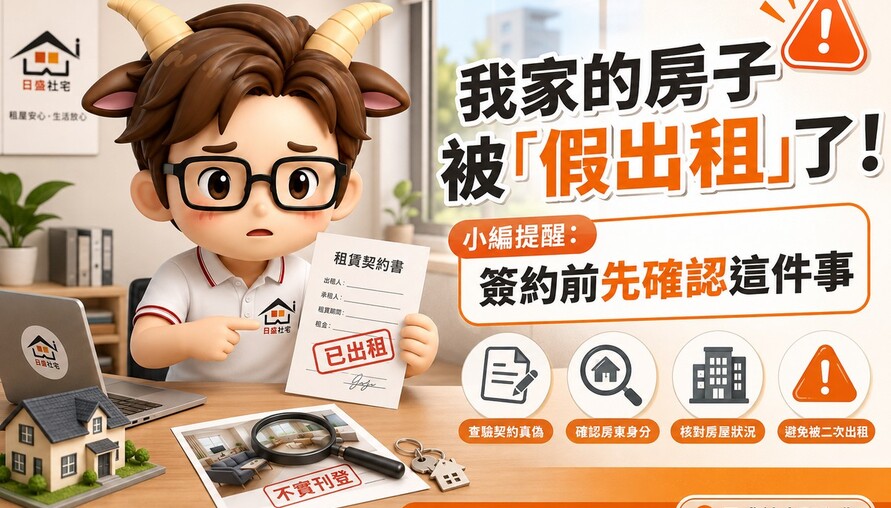 我家的房子被「假出租」了！小編提醒：簽約前先確認這件事