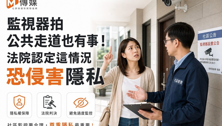 監視器拍公共走道也有事！法院認定這情況恐侵害隱私