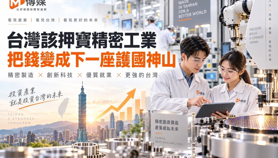 台灣該押寶精密工業　把錢變成下一座護國神山