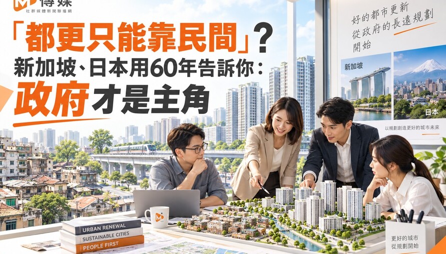 「都更只能靠民間」? 新加坡、日本用60年告訴你：政府才是主角
