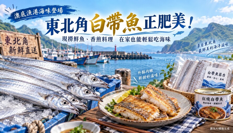 東北角白帶魚正肥美！現撈鮮魚、香煎料理到罐頭　在家也能輕鬆吃海味