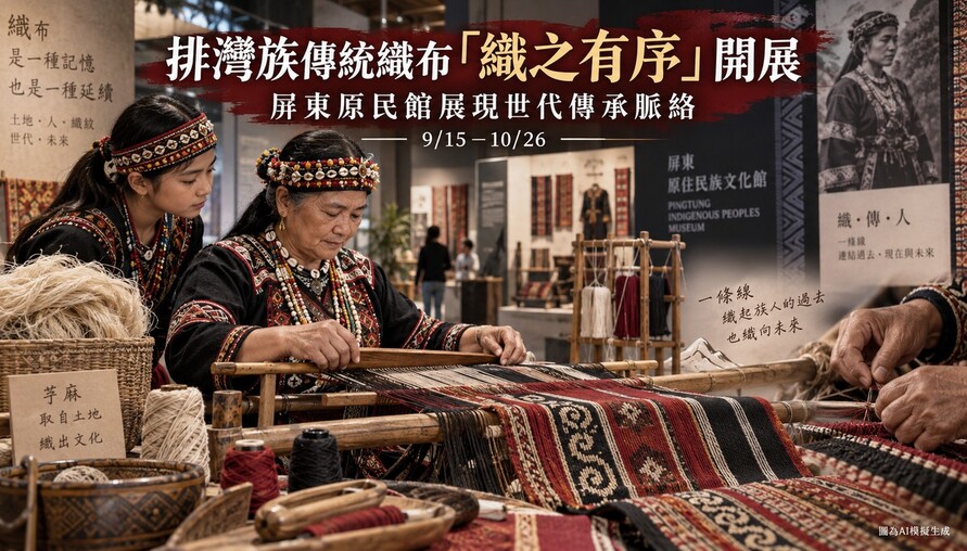 排灣族傳統織布有多講究？「織之有序」屏東開展　從一條線看見世代傳承