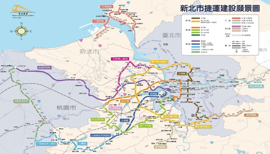 新北捷運10年狂飆！4線通車運量暴增13倍 2035年路網衝189公里182站