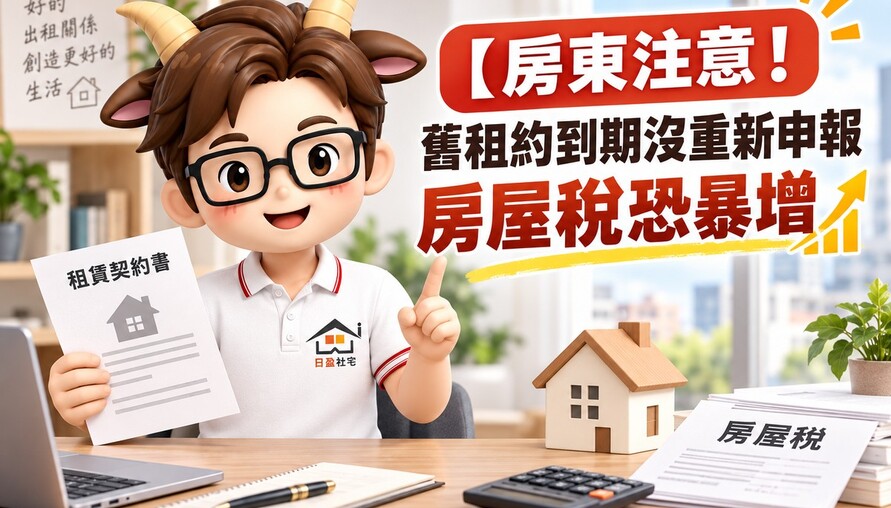 【房東注意！舊租約到期沒重新申報 房屋稅恐暴增兩倍以上】