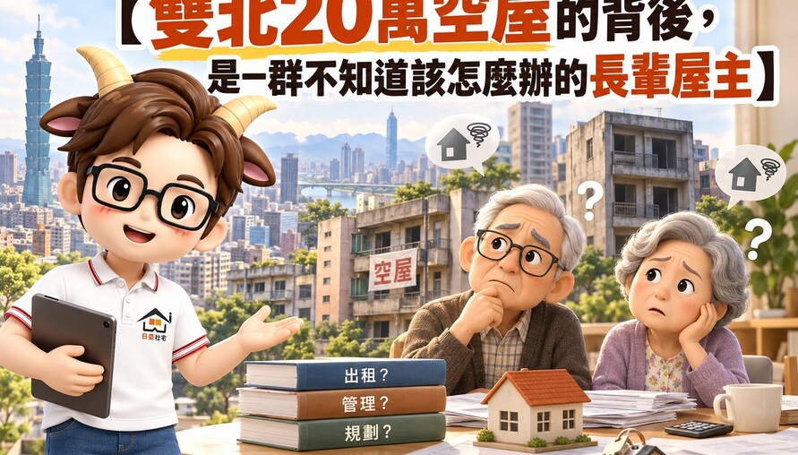 【雙北20萬空屋的背後，是一群不知道該怎麼辦的長輩屋主】