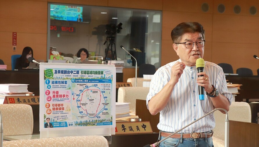 台中需要第二條外環道！李中用AI規劃路線圖 交通局長認同可研究