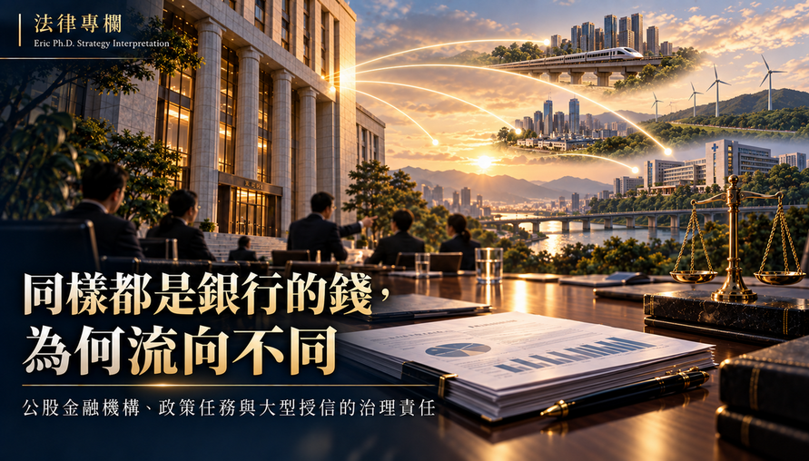 【 同樣都是銀行的錢，為何流向不同 】公股金融機構、政策任務與大型授信的治理責任