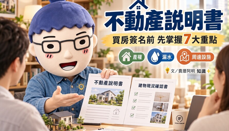 不動產說明書｜買房必查產權、漏水、凶宅與周邊設施！簽名前掌握7大重點