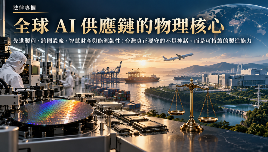 【 全球 AI 供應鏈的物理核心 】先進製程、跨國設廠、智慧財產與能源韌性：台灣真正要守的不是神話，而是可持續的製造能力