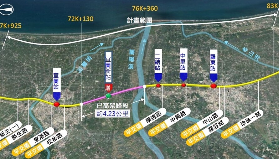 宜蘭羅東鐵路高架終於要動了！明年中下旬動工 工期11年、2037年完工