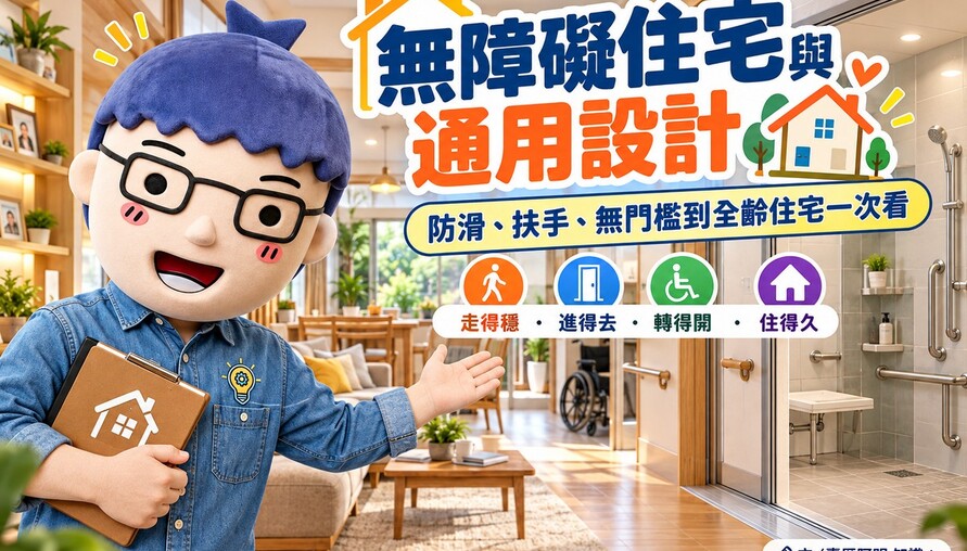 無障礙住宅與通用設計｜防滑、扶手、無門檻到全齡住宅一次看