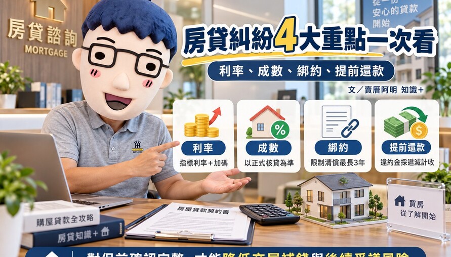 房貸糾紛｜利率、成數、綁約、提前還款4大重點一次看