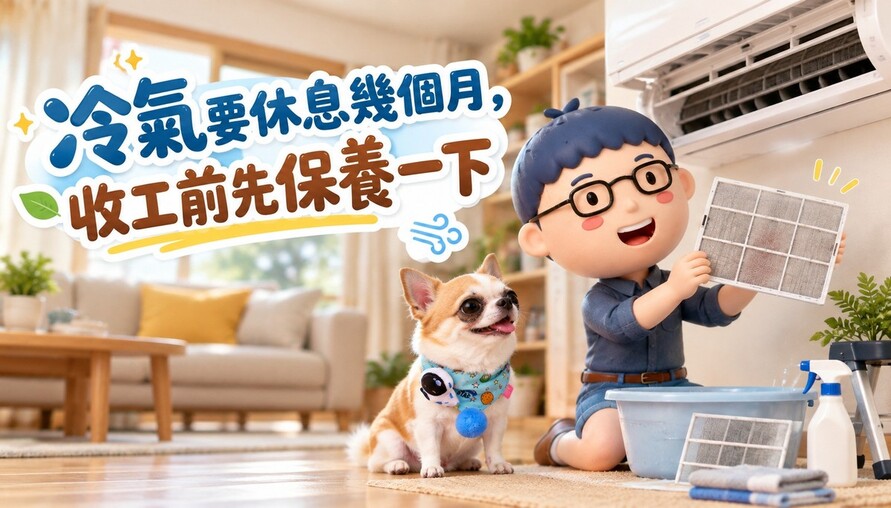 冷氣要休息幾個月，收工前先保養一下