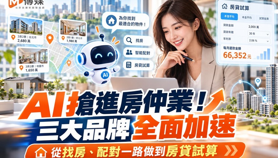 AI搶進房仲業！三大品牌全面加速　從找房、配對一路做到房貸試算