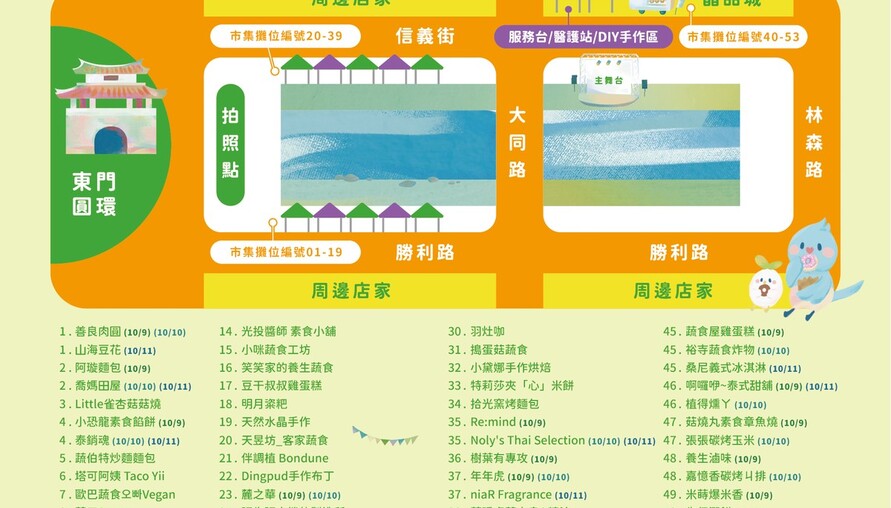 國慶連假來護城河畔！竹風好市集「純植生活圈」10/9登場 蔬食、親子劇、雙重抽獎一次滿足