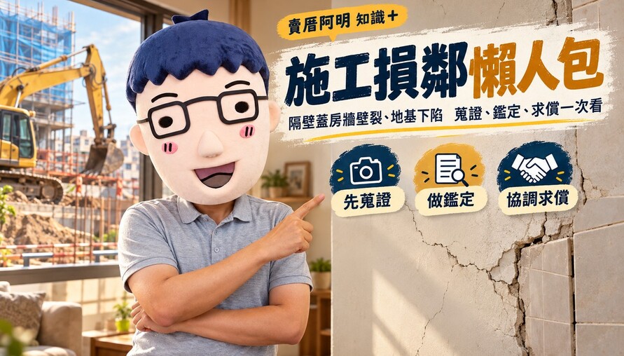 施工損鄰懶人包｜隔壁蓋房牆壁裂、地基下陷　蒐證、鑑定、求償一次看