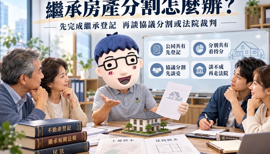 繼承房產分割｜公同共有、分別共有差在哪　協議分割、法院裁判與稅費一次看懂