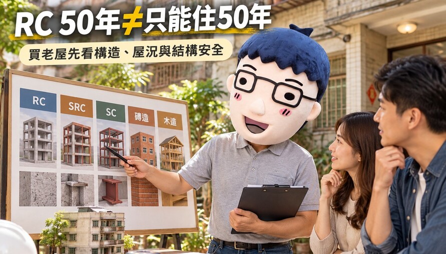 RC房屋只能住50年？鋼骨、磚造、木造壽命差很大！建築物耐用年數與老屋安全一次看