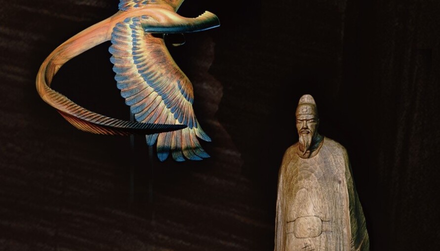 一塊木頭，兩種藝術語言！三義木雕雙個展 黃瑞元、黃文父子刻劃跨世代生命風景