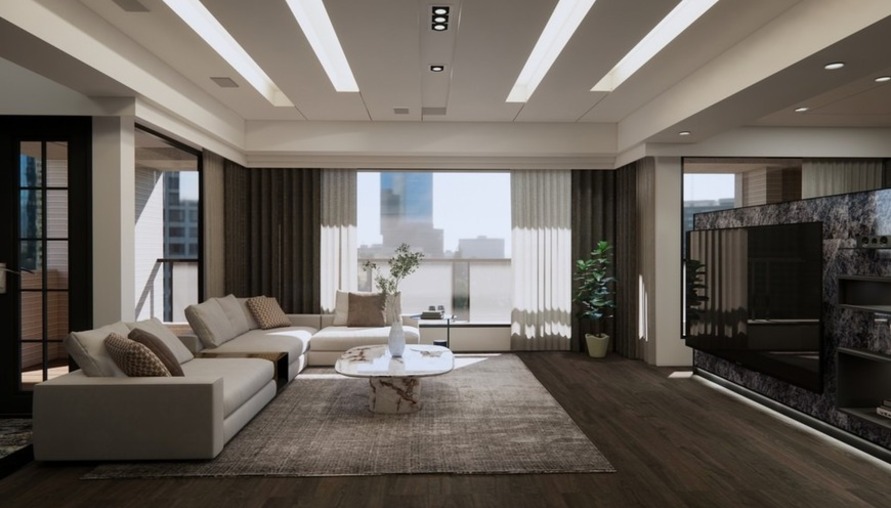 建構輕奢度假靜謐宅 樂享飯店式生活｜現代風｜70坪