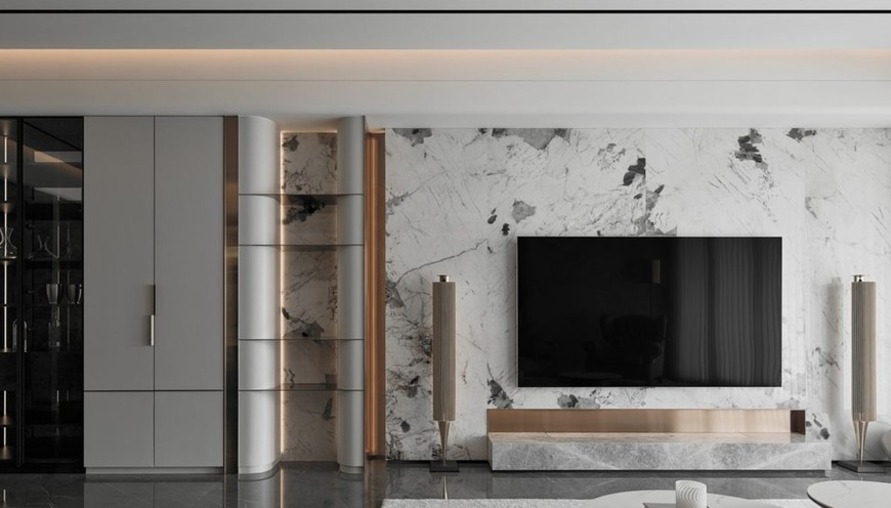 Marble Gallery 浮光奢石│奢華風│55坪