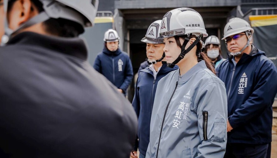 視察新竹棒球場改善工程 高虹安市長：安全優先、品質到位、依法究責 逐項改善不打折
