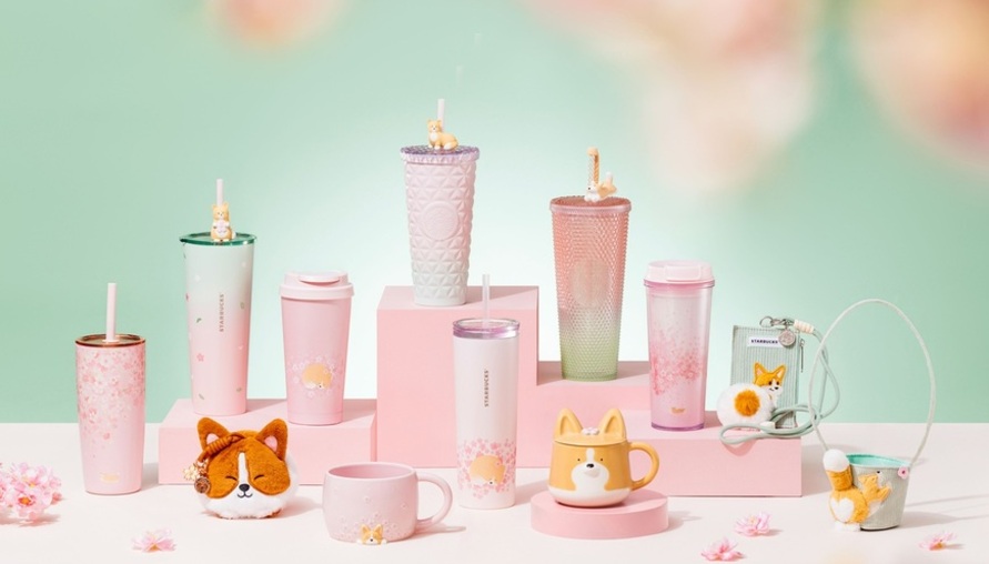 萌趣柯基、貓咪入杯！星巴克春季杯款療癒登場