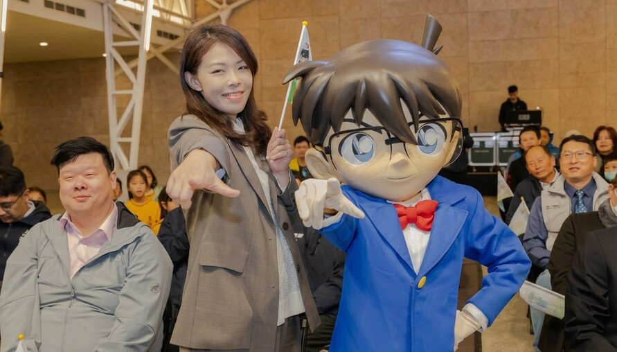 柯南現身新竹公園！2026竹市兒藝節倒數 高虹安市長宣布「偵探樂園」任務4/3啟動