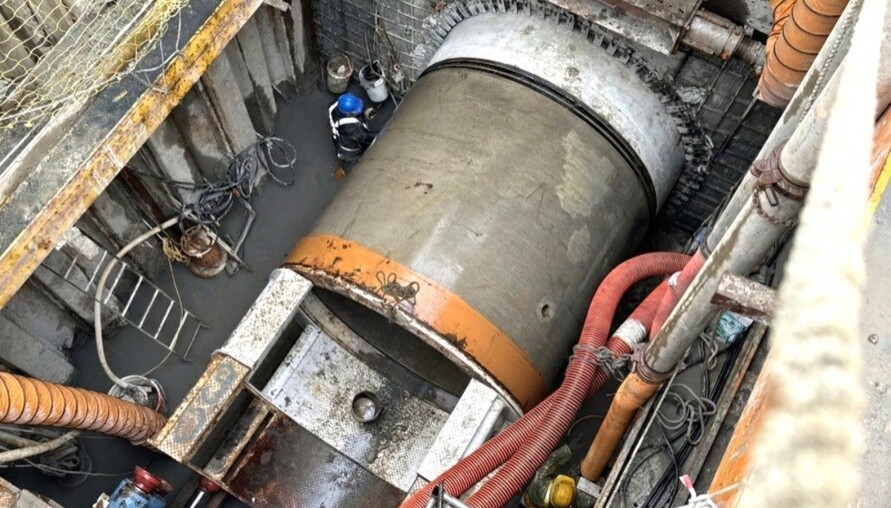 塭仔圳告別「天空蜘蛛網」！潛盾機啟動 13座高壓電塔拆除倒數