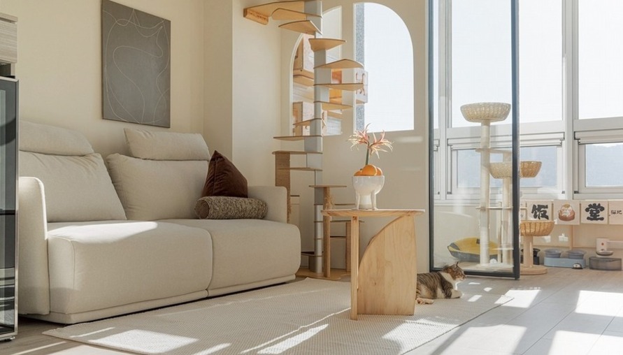 柔光與貓的日常│北歐風│48坪